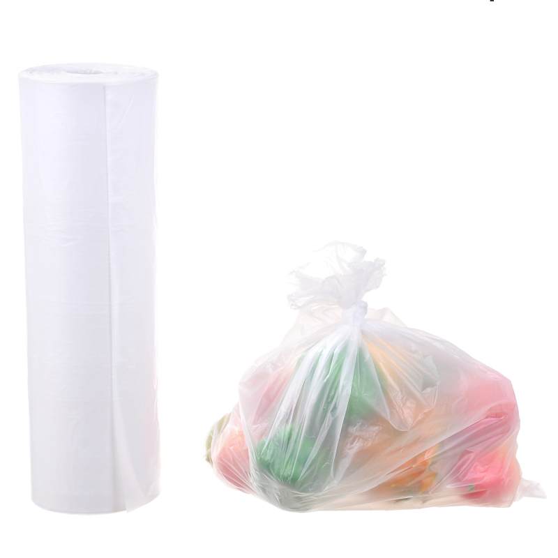 RyhamPaper Food Storage Bags, 1 Roll 12 x 16 Plastic Produce Bag on a Roll  Fruits, Vegetable, Bread, Food Storage Clear Bags, 350 Bags